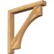 Ekena Millwork Westlake Block Rough Sawn Bracket w/ Offset Brace, Western Red Cedar, 6"W x 46"D x 46"H BKT0604X46X46WTL05RWR - alternate 1